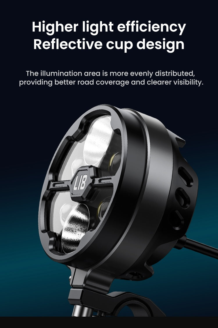 Reflector cónico: luz distribuida, no concentrada