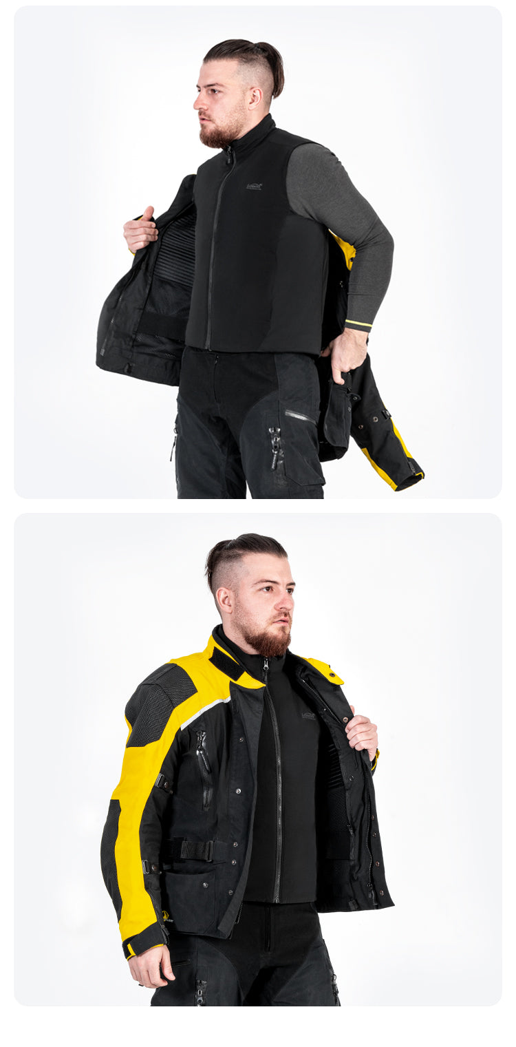 Debajo de la chaqueta no se nota