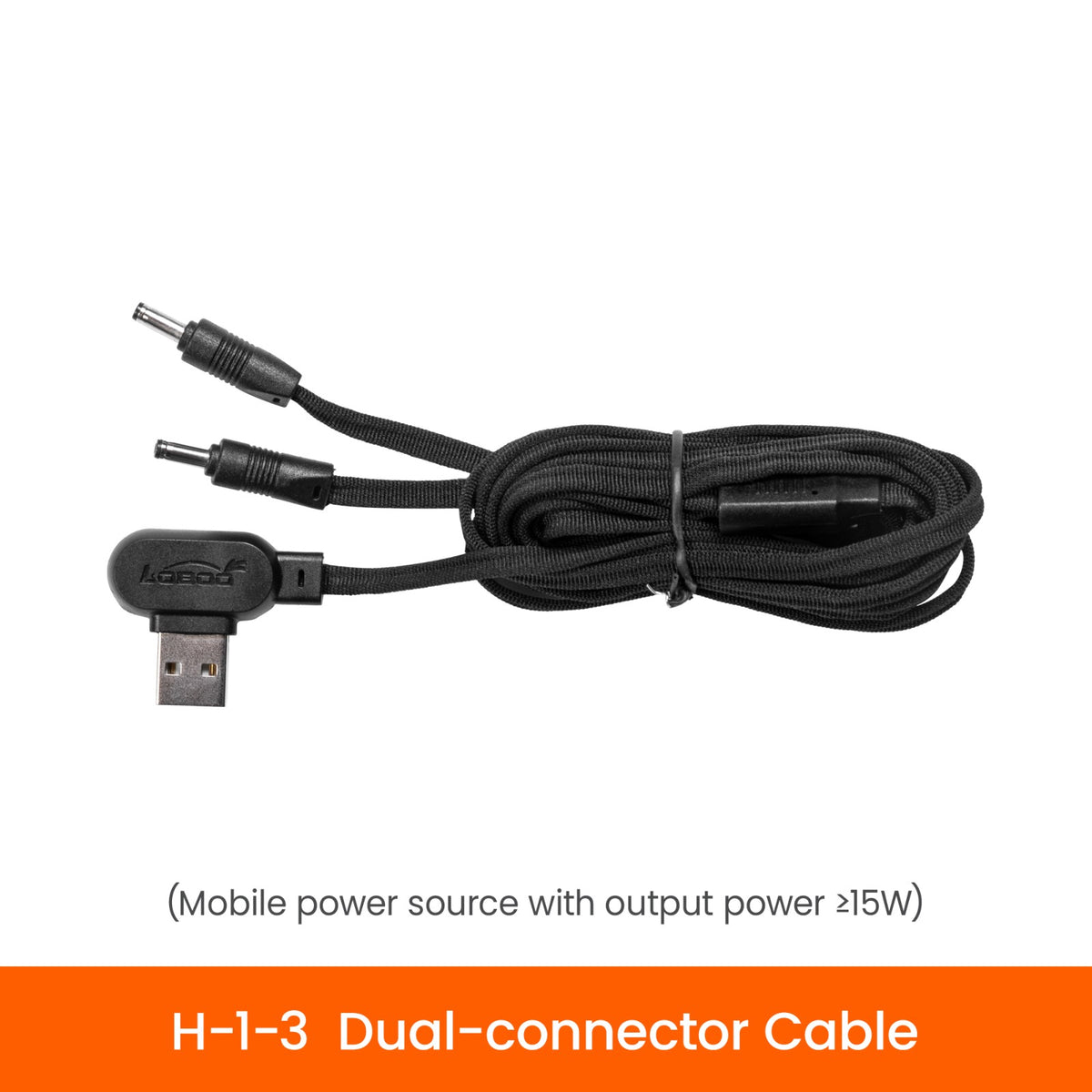 Cavo a Y per alimentare i guanti riscaldati RST26 da power bank, non incluso