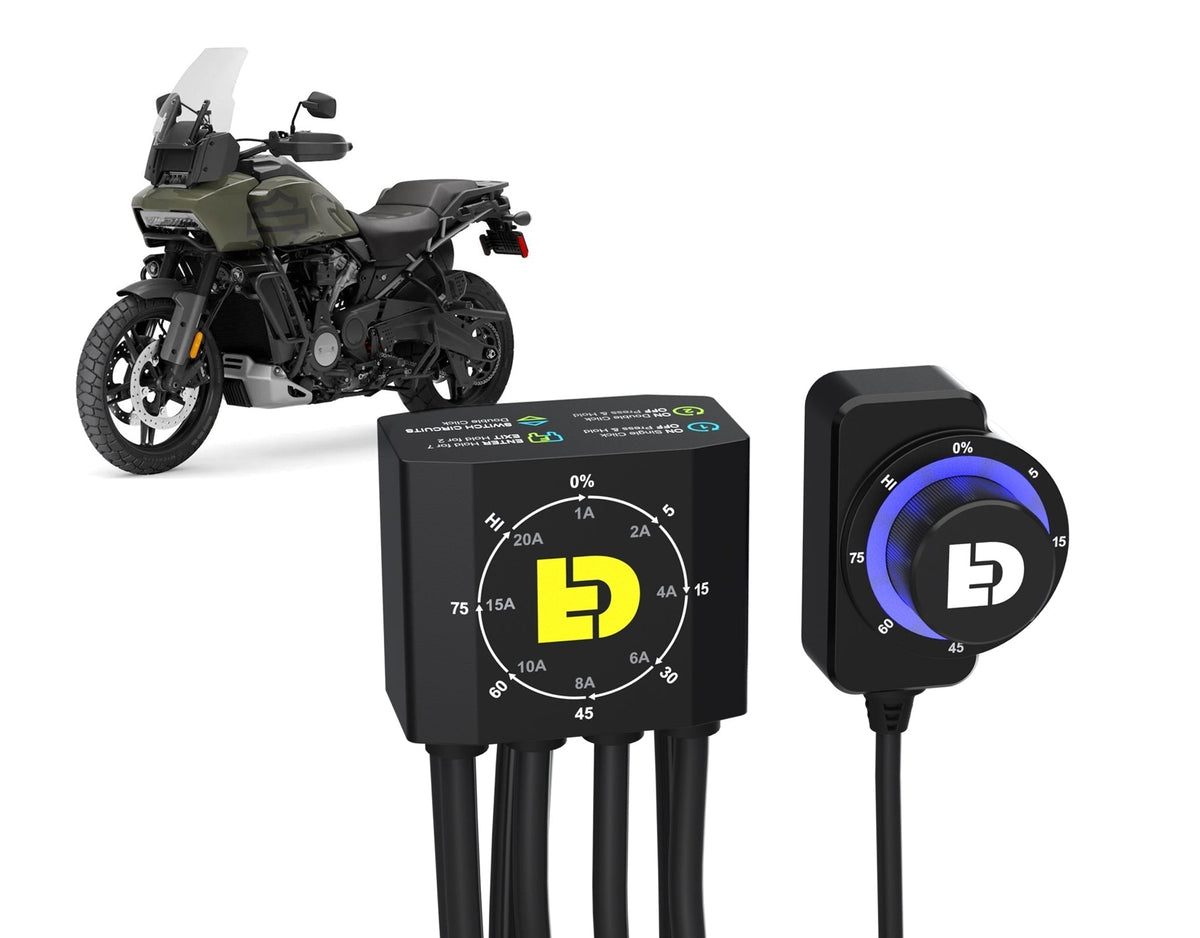 Controller DialDim DENALI con cablaggio dedicato per Harley-Davidson Pan America 1250