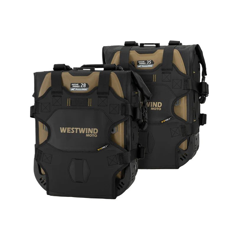 Hussar Panniers Set - Valigie Laterali Moto Semi - Rigide Impermeabili (30L/35L) - ENDURRAD