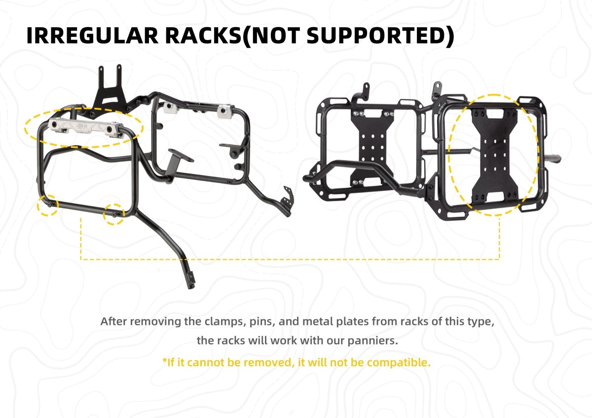 Hussar Panniers Set - Valigie Laterali Moto Semi - Rigide Impermeabili (30L/35L) - ENDURRAD