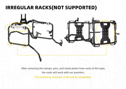 Hussar Panniers Set - Valigie Laterali Moto Semi - Rigide Impermeabili (30L/35L) - ENDURRAD