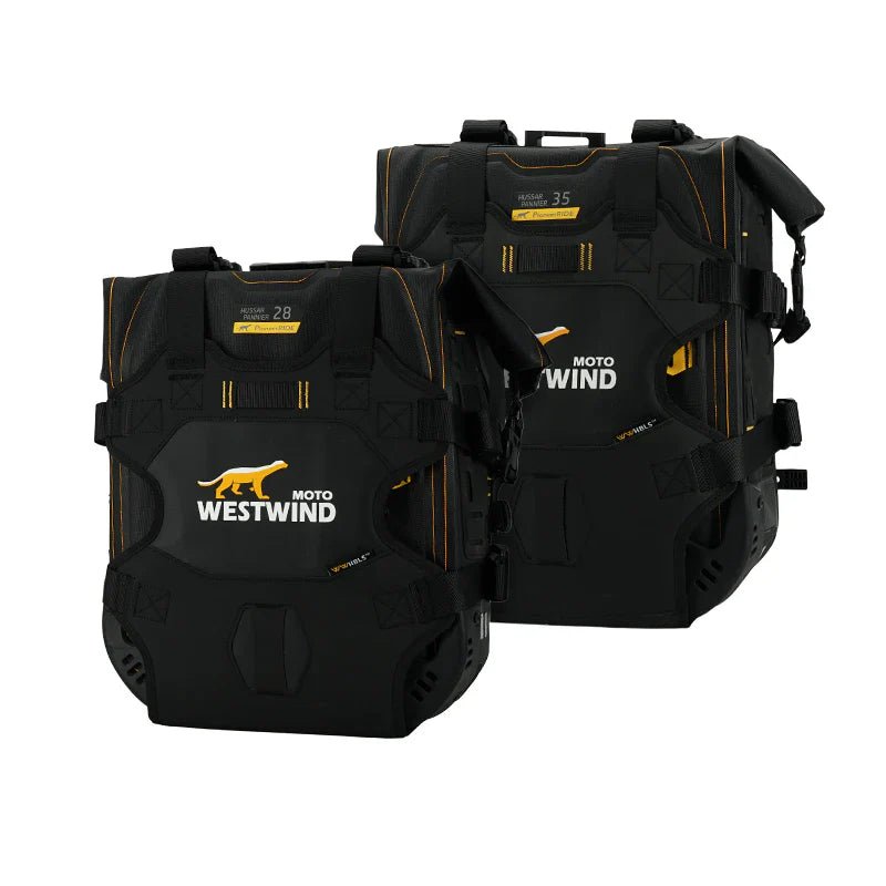 Hussar Panniers Set - Valigie Laterali Moto Semi - Rigide Impermeabili (30L/35L) - ENDURRAD