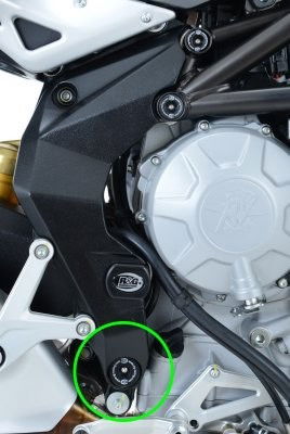 Inserto protezione telaio, DX (inferiore, a telaio) MV Agusta F3 675/800, Rivale 800, Dragster 800