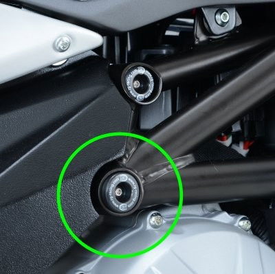 Inserto prot.telaio, DX (inferiore, traliccio telaio) MV Agusta F3 675/800, Rivale 800, Dragster 800 - posteriore telaio DX O SX