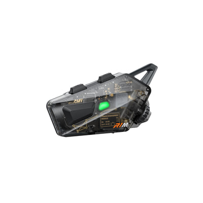 Interfono per casco R1M, vista frontale con indicatore luminoso