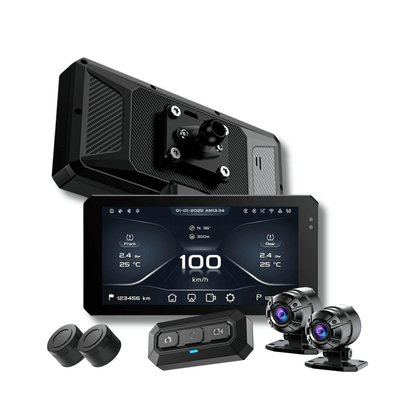 JADO S6 + Dashcam delantera y trasera Sony 2MP + Sensores de presión de neumáticos TMPS + Mando a distancia inalámbrico  para control remoto