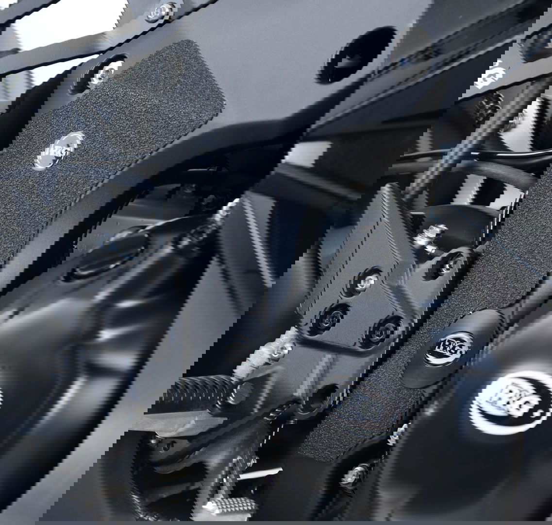 kit 2pz.adesivi anti-scivolo paratacco Kawasaki Z1000SX '17- - nero (solo telaio) R&G