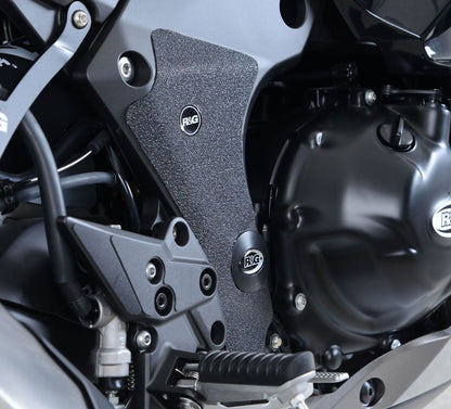 kit 2pz.adesivi anti-scivolo paratacco Kawasaki Z1000SX '17- - nero (solo telaio) R&G