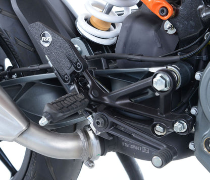 kit 2pz.adesivi anti-scivolo paratacco KTM 125 Duke '17- - nero R&G