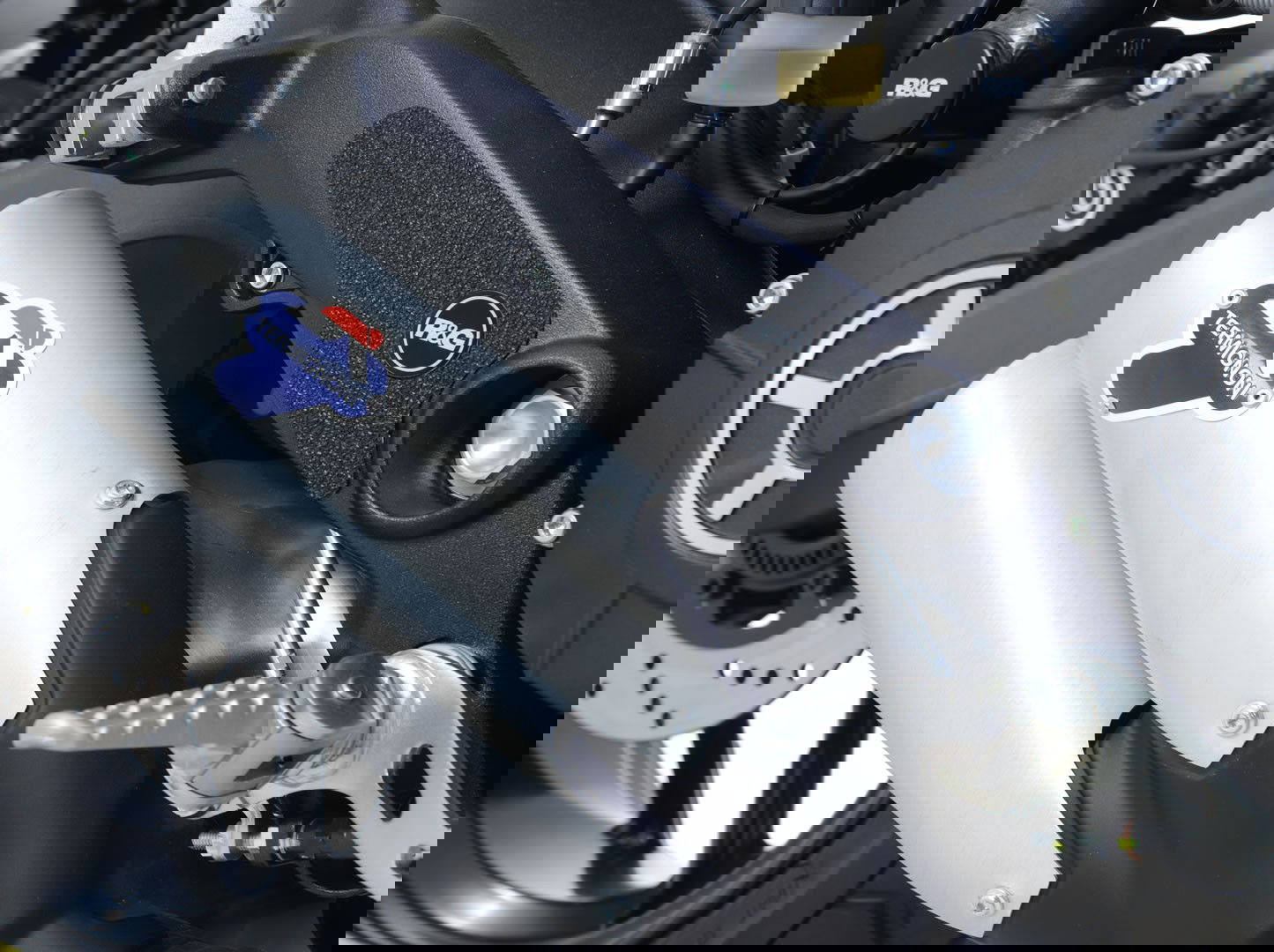 kit 2pz.adesivi anti-scivolo paratacco KTM 125 Duke '17- - nero R&G