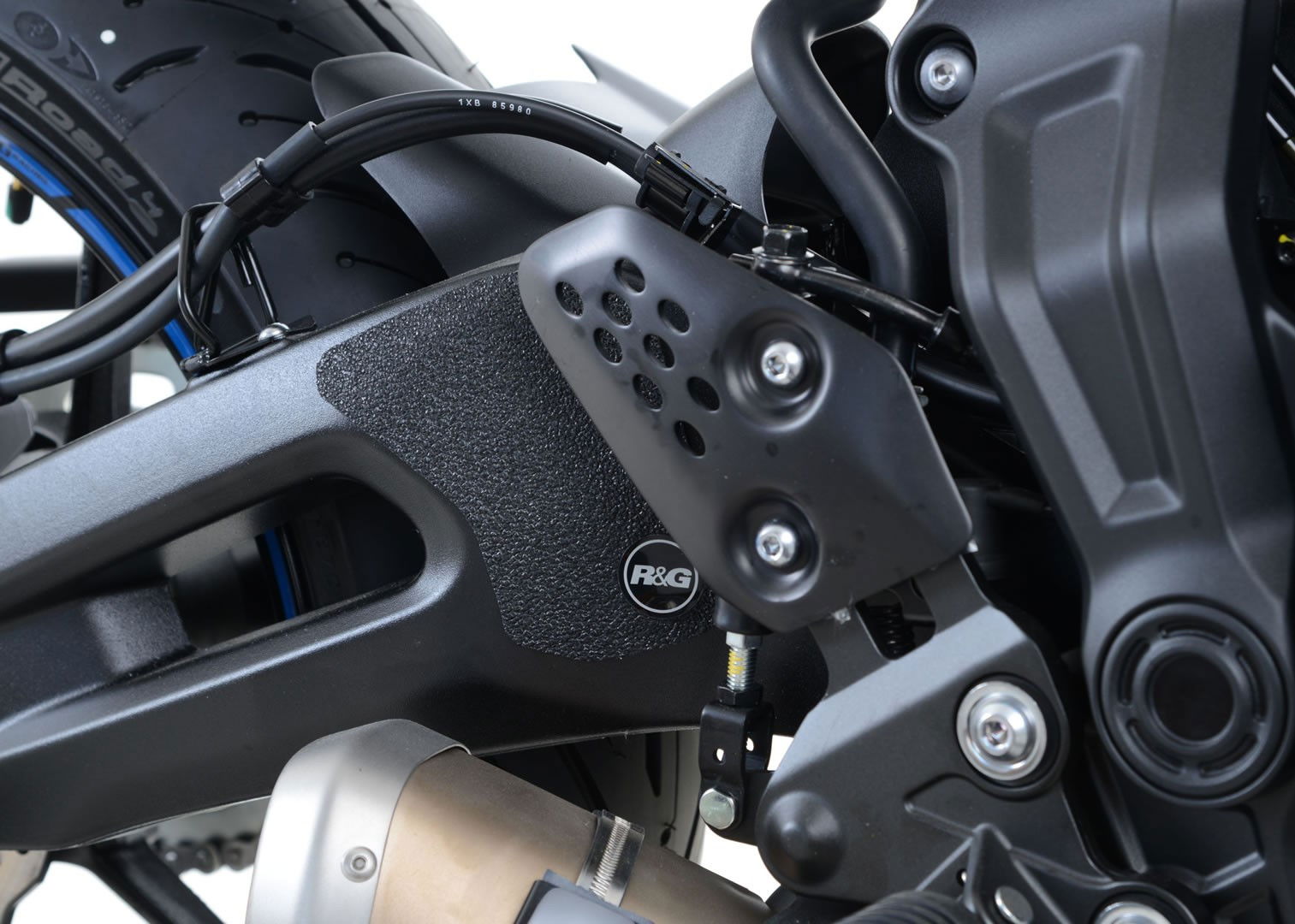 Kit 2pz.adesivi anti-scivolo paratacco YAMAHA Tracer 700 - nero