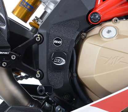 Kit 3pz.adesivi anti-scivolo paratacco MV Agusta F4 1000R '10- / F4RR / F4RC - nero