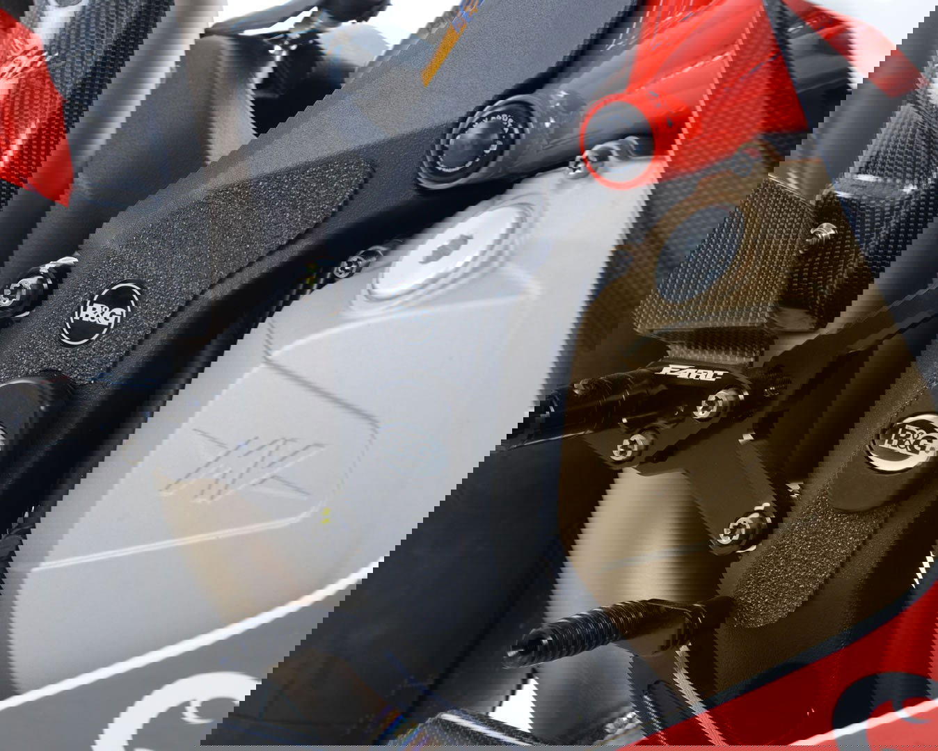 Kit 3pz.adesivi anti-scivolo paratacco MV Agusta F4 1000R '10- / F4RR / F4RC - nero