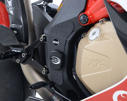 Kit 3pz.adesivi anti-scivolo paratacco MV Agusta F4 1000R '10- / F4RR / F4RC - nero