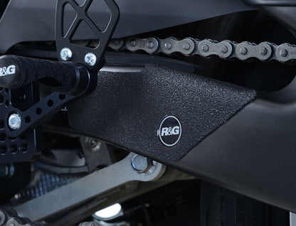 Kit 3pz.adesivi anti-scivolo paratacco YAMAHA YZF-R6 '17- (telaio e lato sx forcellone) - nero R&G