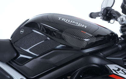 Kit 6pz.adesivi anti-scivolo serbatoio TRIUMPH 675 Daytona / Street Triple '13- / Street Triple RX '15- - chiaro