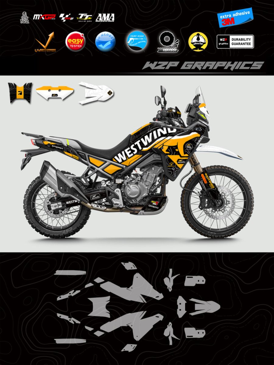 Kit Grafiche Vinile Protective - Adesivi Moto Enduro e Adventure Premium - ENDURRAD
