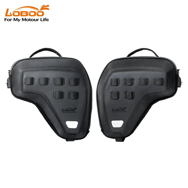 Bolsas de defensa para BMW R 1300 GS Adventure | par de 5 L, carcasa rígida de EVA y antirrobo con llave