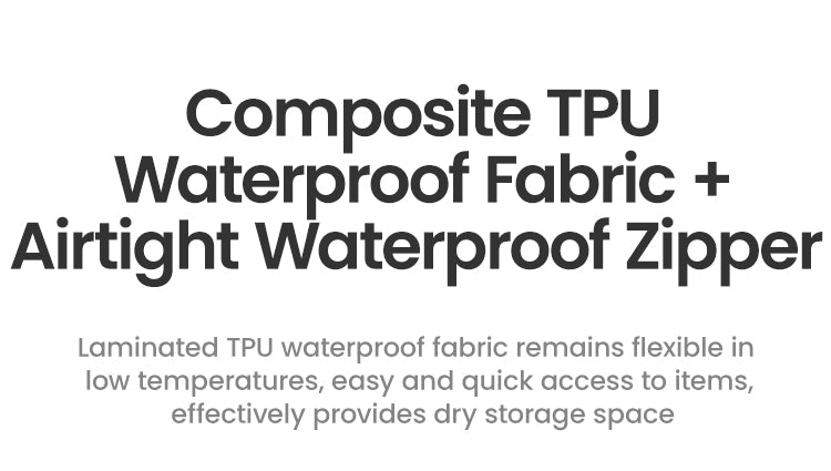 Tejido de TPU laminado y cremallera impermeable