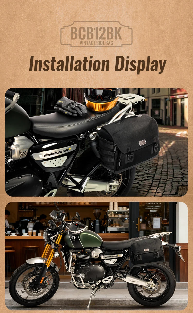 Cómo queda en las motos compatibles