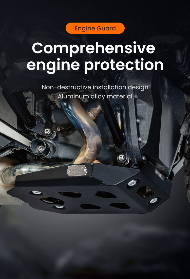 Protección completa de la parte inferior del motor