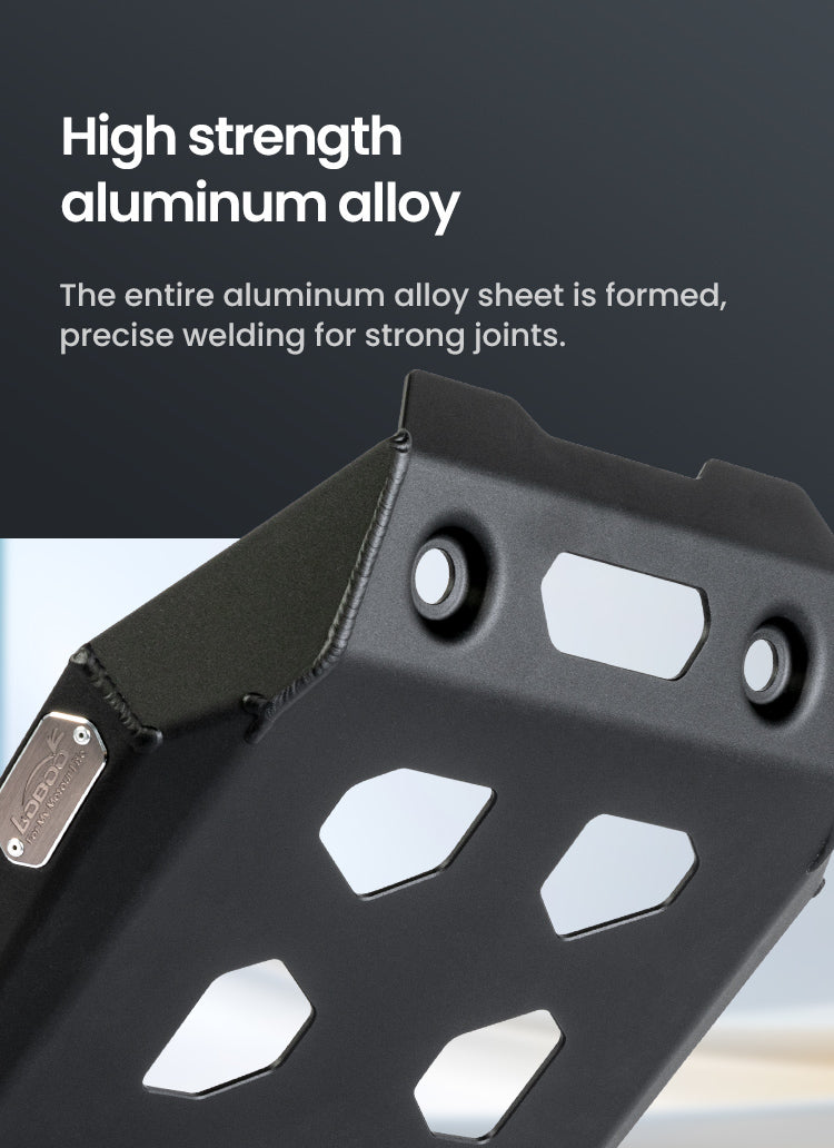 Chapa de aluminio formada en una sola pieza