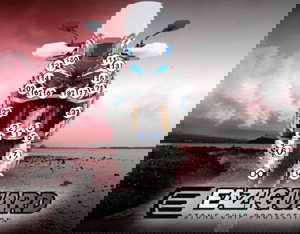 Pellicola adesiva per moto Kawasaki Versys 650 2015-2017