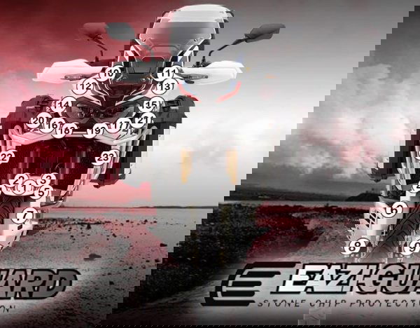 Pellicola adesiva per moto Kawasaki Versys 650 2015-2017