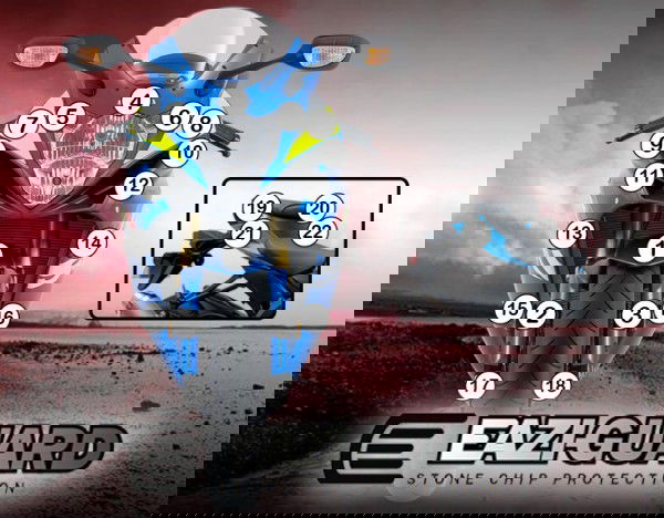 Pellicola adesiva per moto suzuki gsx-s1000f 2015-2017