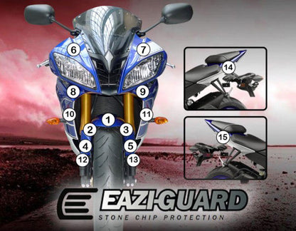 Pellicola adesiva per moto yamaha yzf-r6 2008-2016