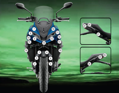 Kit pellicola protettiva carrozzeria Triumph Tiger Sport 660 2026