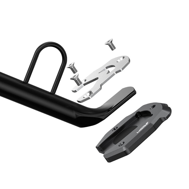 En el paquete: tornillos M5×10, llave Allen de 3 mm y fijador de roscas