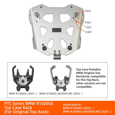 Piastra top case LOBOO PTC per portapacchi originale BMW R 1300 GS