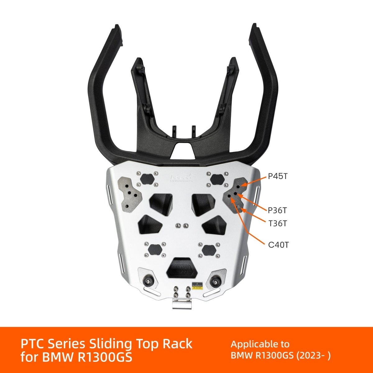 Placa para baúl trasero/chasis trasero BMW R 1300 GS - Endurrad.com