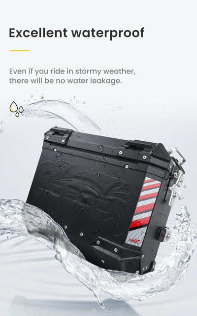 Top case LOBOO PIKE TRACKER sotto getto d'acqua: tenuta alla pioggia battente