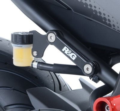 Placchette copri fori poggiapiedi posteriori (paio) c/supporto serbatoio, Yamaha MT-07, silver