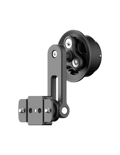 Porta cellulare moto da vaschetta freno Outplorer QM11 con inclinazione regolabile, vista posteriore dal lato opposto