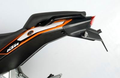 Portatarga KTM 200 DUKE tutti gli anni / 125 DUKE fino '16 / 390 DUKE '13-'16 (completamente stampato in plastica)