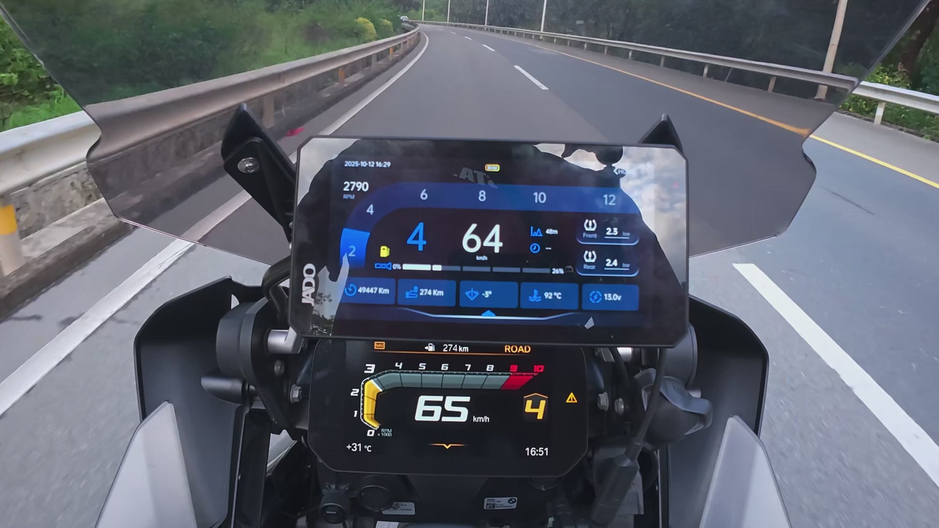 JADO S6 sistema de conducción inteligente para motocicletas