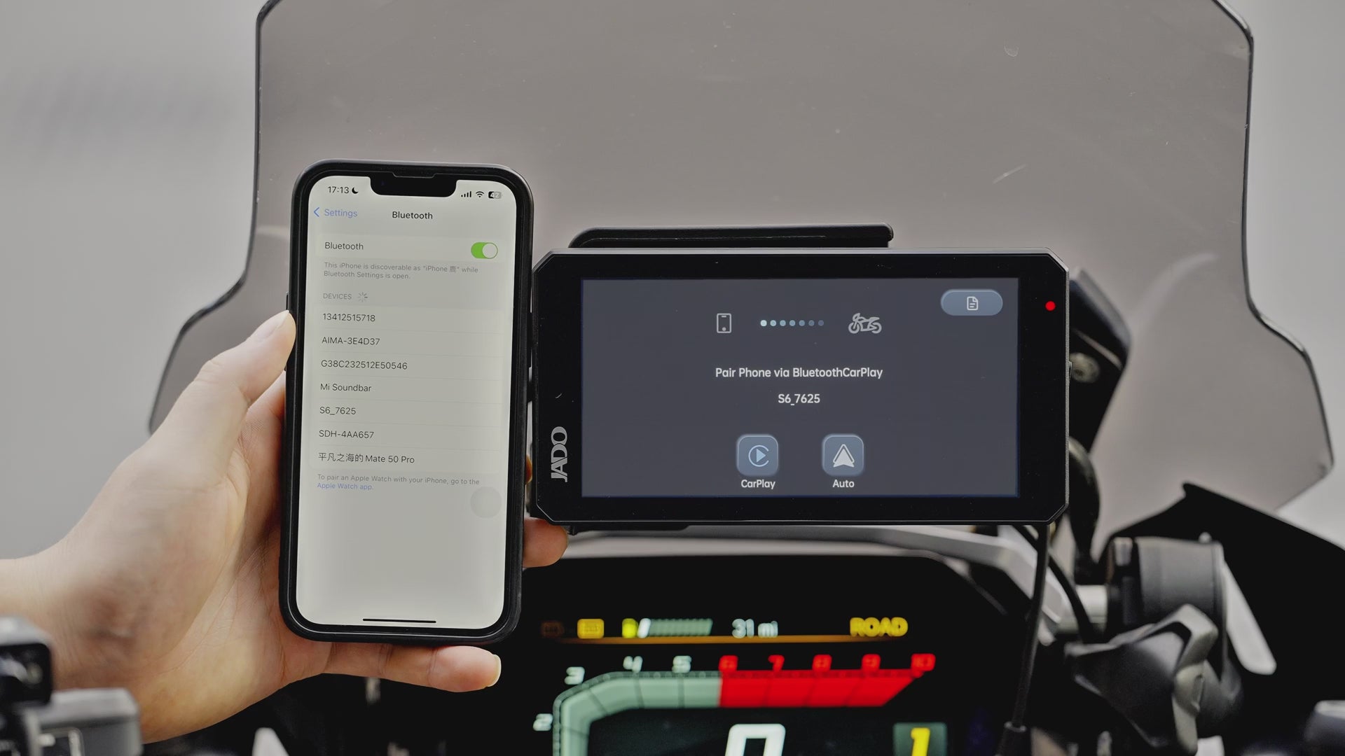 JADO S6 sistema de conducción inteligente para motocicletas