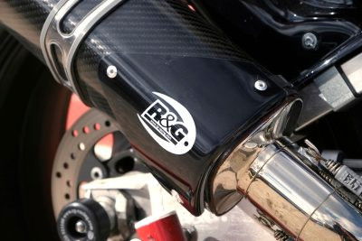 Protezione silenziatore tri ovale - colore nero - SX