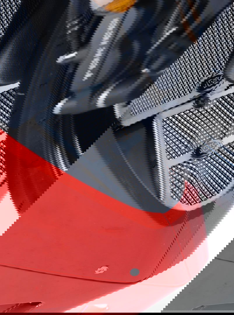 Retina protezione collettori scarico Honda CBR1000RR / SP / SP2 '17- - colore rosso R&G