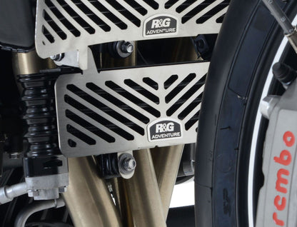 Retina protezione radiatore olio acciaio inossidabile, Triumph Speed Triple '11-'15 / Speed Triple S/R '16- / Speed Triple RS '1