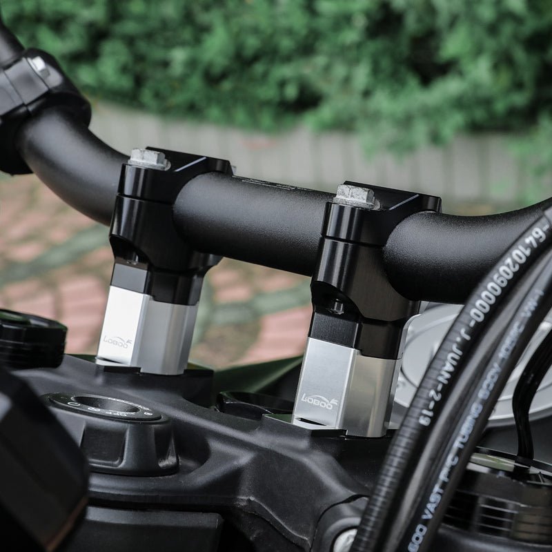 Elevador de manillar LOBOO Black para KTM Adventure y Husqvarna - Endurrad.com