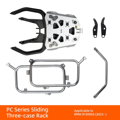 Sistema tre valigie LOBOO con piastra scorrevole per BMW R 1300 GS