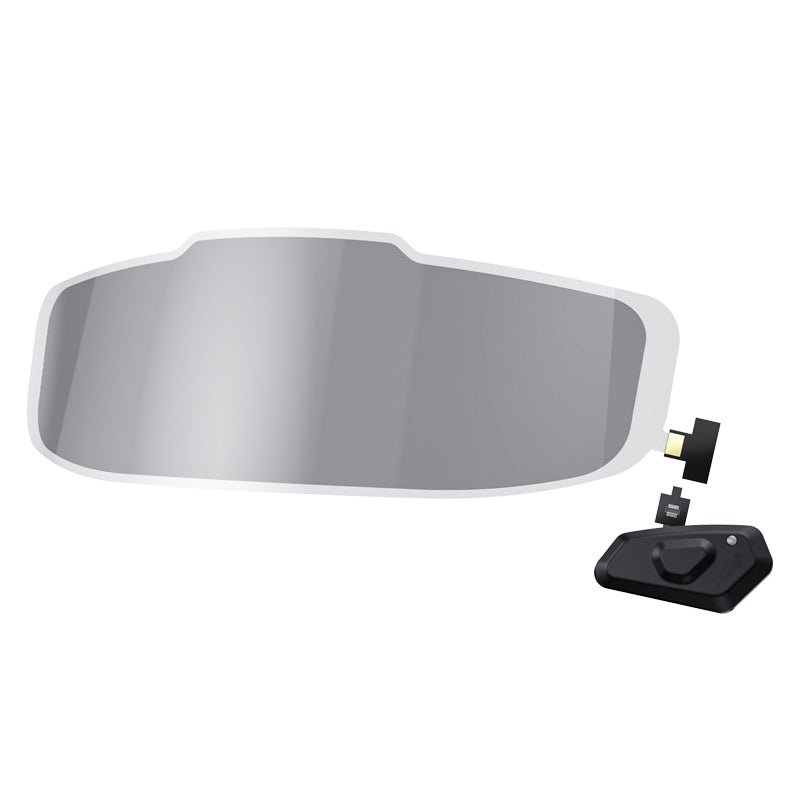 Visiera fotocromatica intelligente per casco.