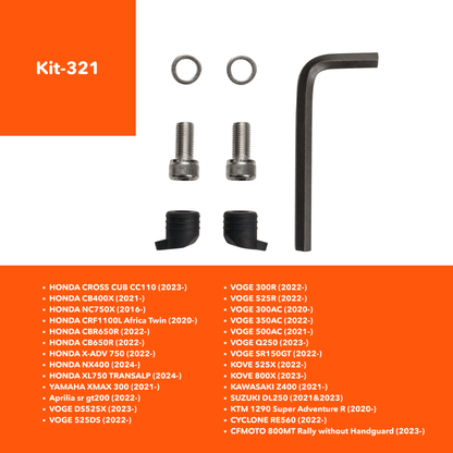 Espejos retrovisores para motocicleta RM02 Loboo - Endurrad.com