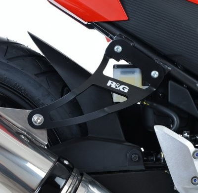 Staffa supporto scarico + piastra fori pedane posteriori, Honda CBR300R